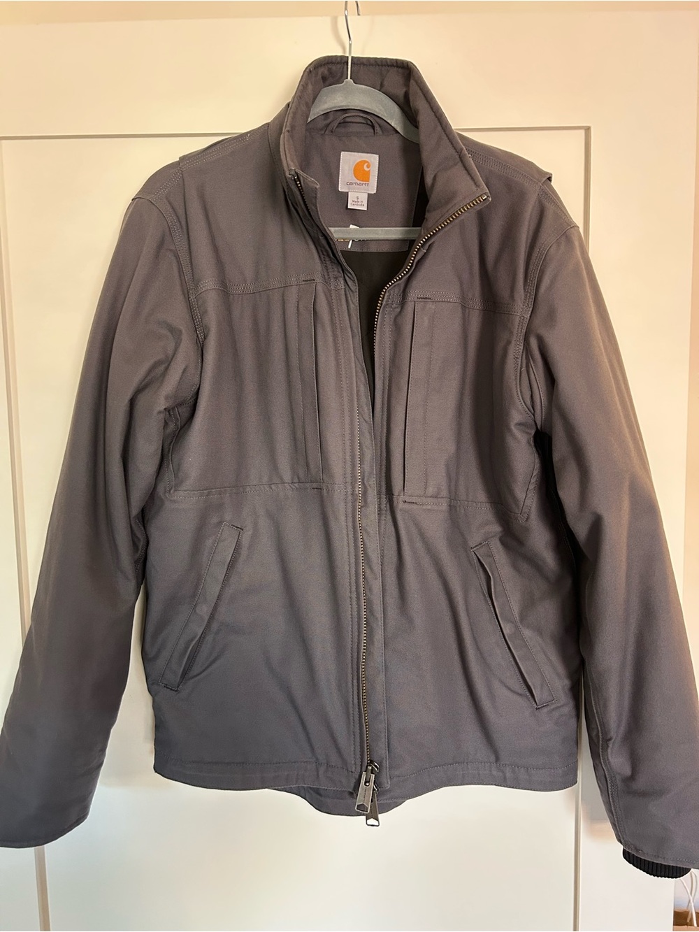 Carhartt Men’s Charcoal Gray Lightweight Zip-Front Jacket